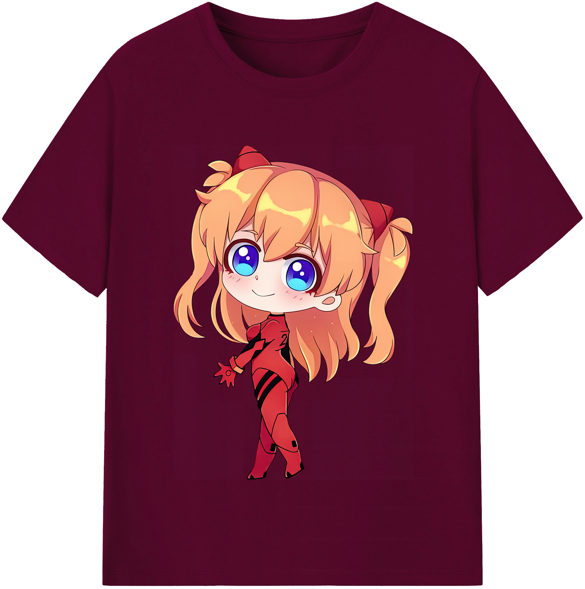 （画像用） EVA 新世紀エヴァンゲリオン レディースカジュアルプリントTシャツ（綿100％）